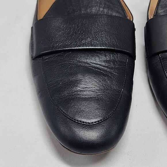 LINEA PAOLO ANNIE LOAFER MULES BLACK LEATHER LADIES 8 GUC - Picture 4 of 16